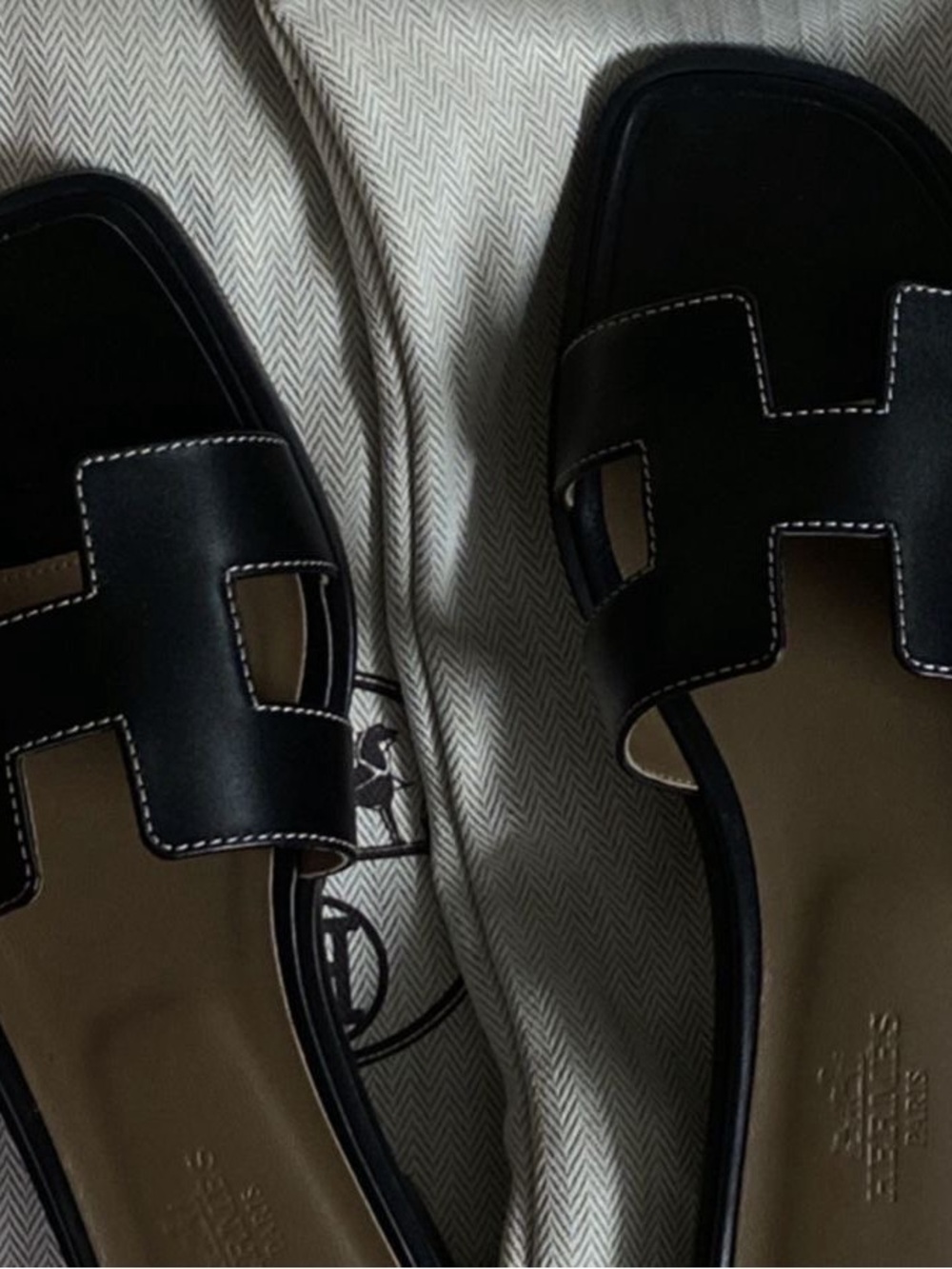Hermes Oran Sandal sealed bottom